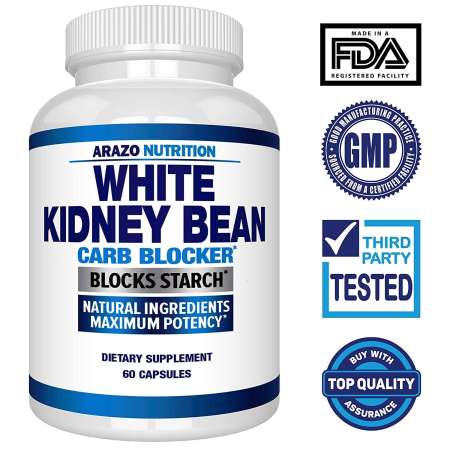 Arazo Nutrition White Kidney Bean Carb Blocker 60 Capsules