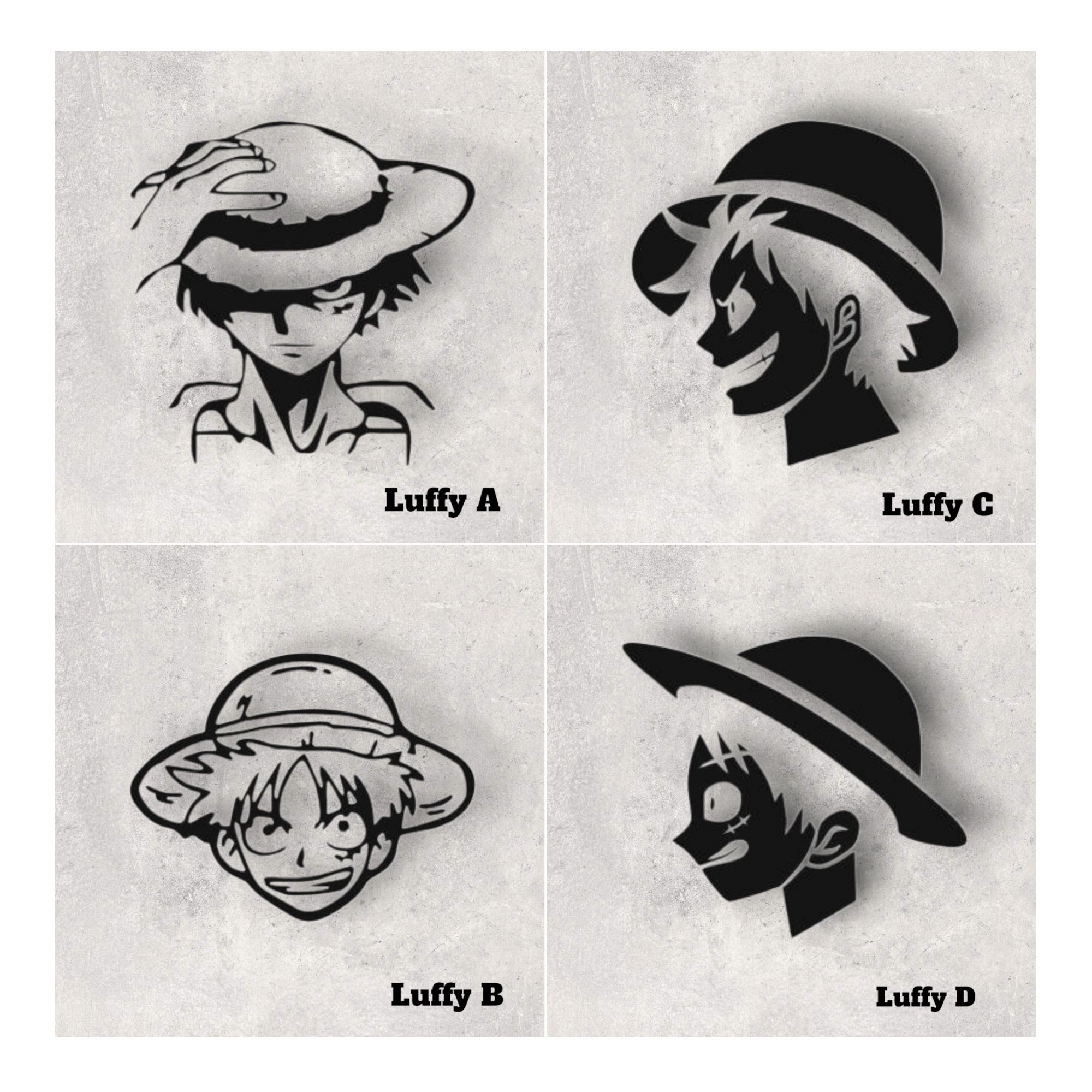 One Piece - Luffy Vinyl Decal Sticker Small Size
