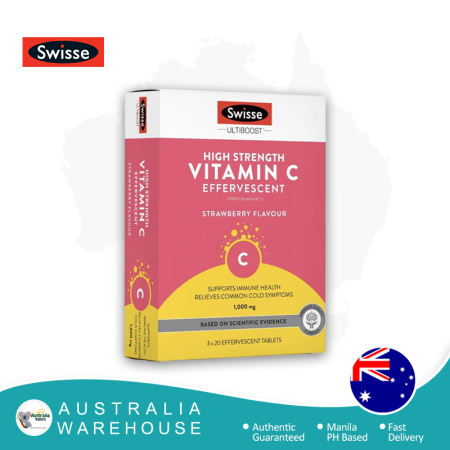 Swisse High Strength Vitamin C - 60 Effervescent Tablets
