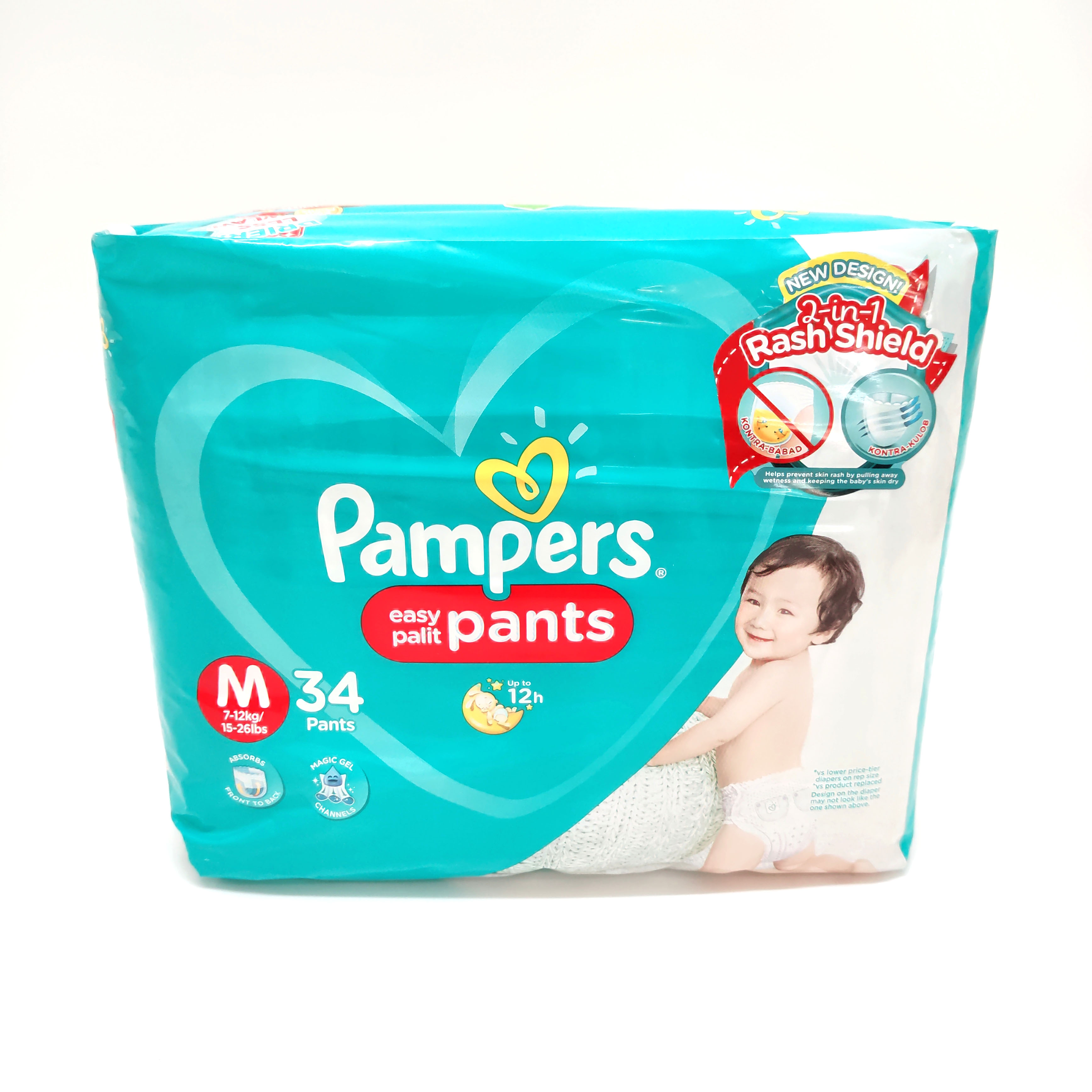 Buy Pampers Baby Dry Pants with Aloe Vera, Size Medium 7-12KG, (54 Counts)  Online in UAE | Sharaf DG