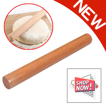 BakeAccessories#12-Kitchen Wood Rolling Pin Kitchen Cooking Baking Tools Accessories