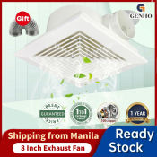 Genho 8" Ceiling Ventilation Fan for Bathroom and Kitchen
