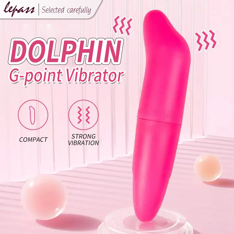 Lepass Mini Dolphin Bullet Vibrator for Women - Pink