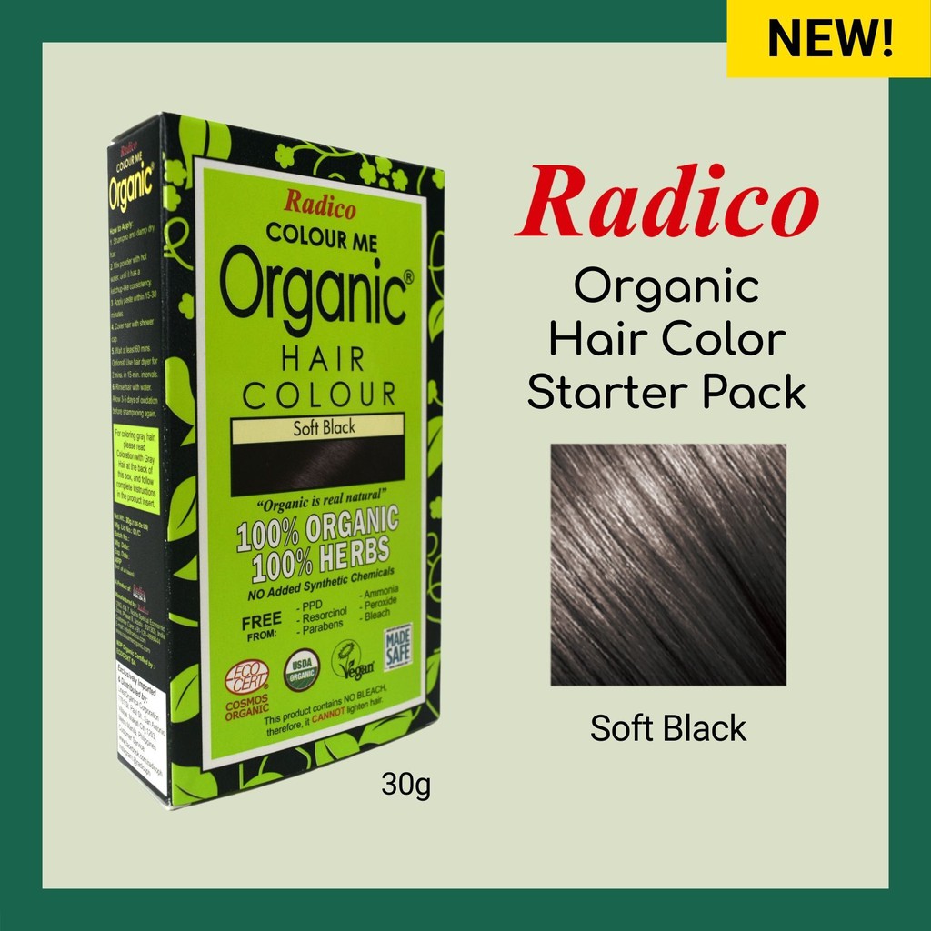 sell like hot cakes Radico Organic Hair Color (Soft Black) 30g | Lazada PH