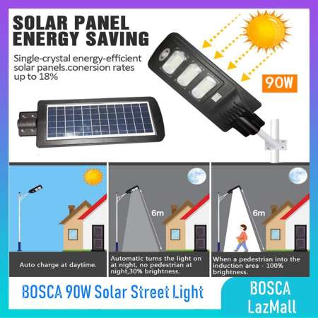 BOSCA 90W Outdoor Solar Street Light with Remote Control