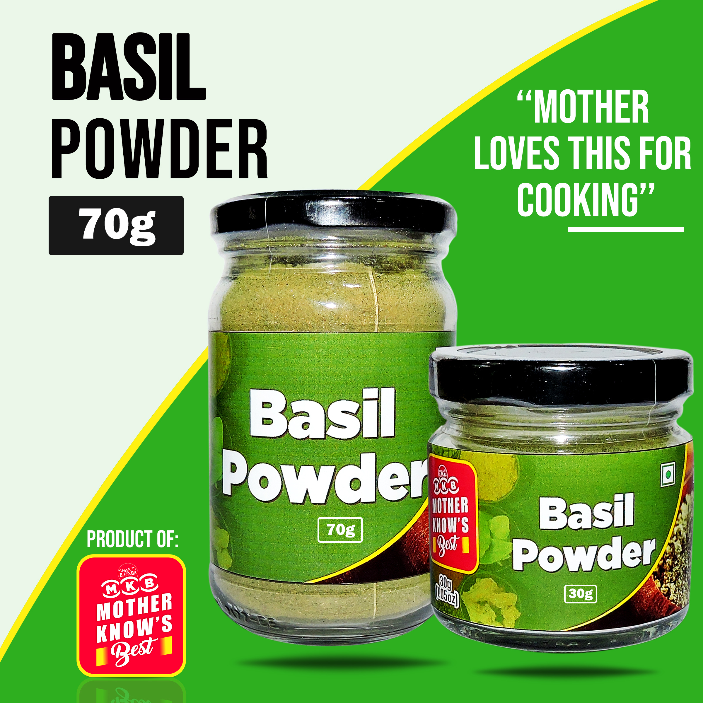 Mother Knows Best Basil Powder spice70g Mothers love this for