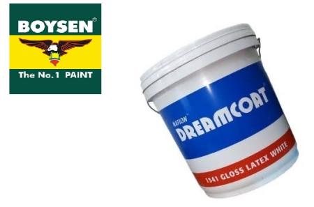 Nation Dreamcoat by Boysen Gloss Latex White Paint 4L