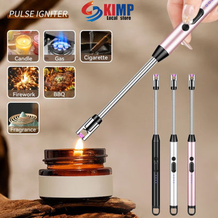 Rechargeable Electric Candle Lighter Arc Lighter Windproof Flameless Lighter Usb Charge Gas Stove Lighters Rechargeable Flameless Lighters