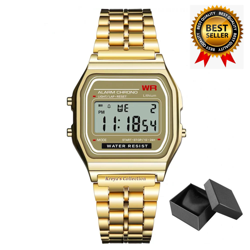 Casio F-91W Gold Stainless Steel Unisex Watch