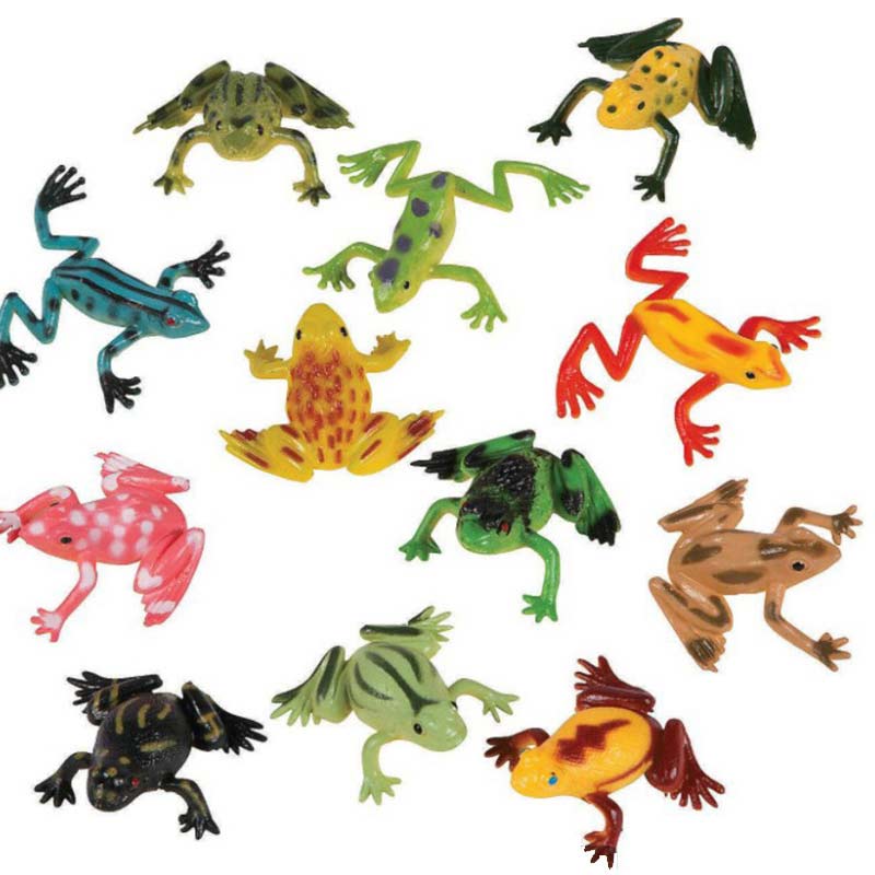 GTCWINCN Plastic Frogs ToyRealistic Frog Toy Decorations Mini Vinyl Frogs  Fun Rain Forest Character Toys Realistic Frog Figures Lifelike Plastic  Frogs