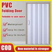 PVC Folding Door for Kitchen and Bathroom - Track Door