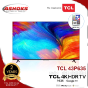TCL 43P635 4K Smart TV with Dolby Audio & Voice Control