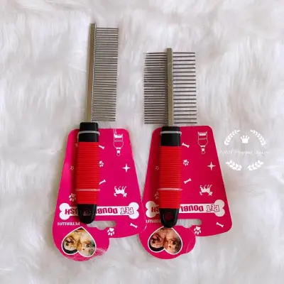 pet stainless grooming tool hair comb hair brush (1)