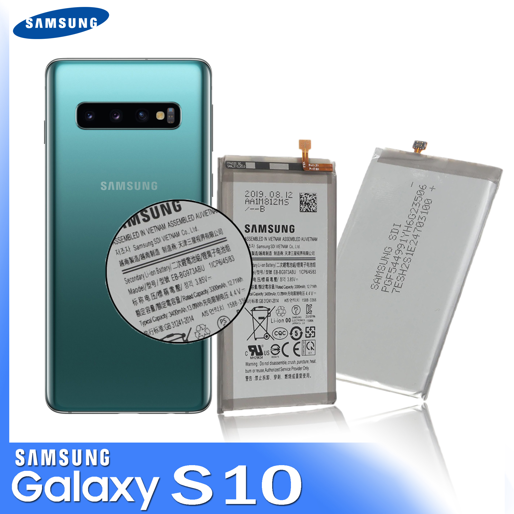 Samsung Galaxy S10 (EB-BG973ABU) Battery (Original Equipment Manufacturer)