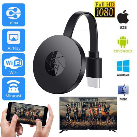 Chromecast 1080P Wireless HDMI Display Receiver for TV Casting