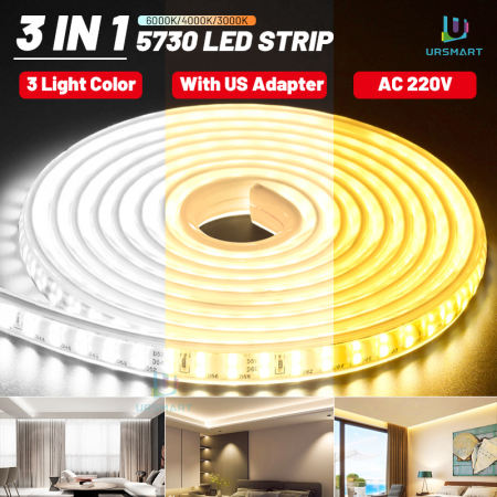 3-in-1 Waterproof LED Strip Lights for Room and Outdoor Decor