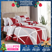 Sohome Korean Cotton Blend Bedsheet for Single Size Bed