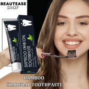 Bamboo Charcoal Toothpaste with Peppermint: Removes Stains and Freshens