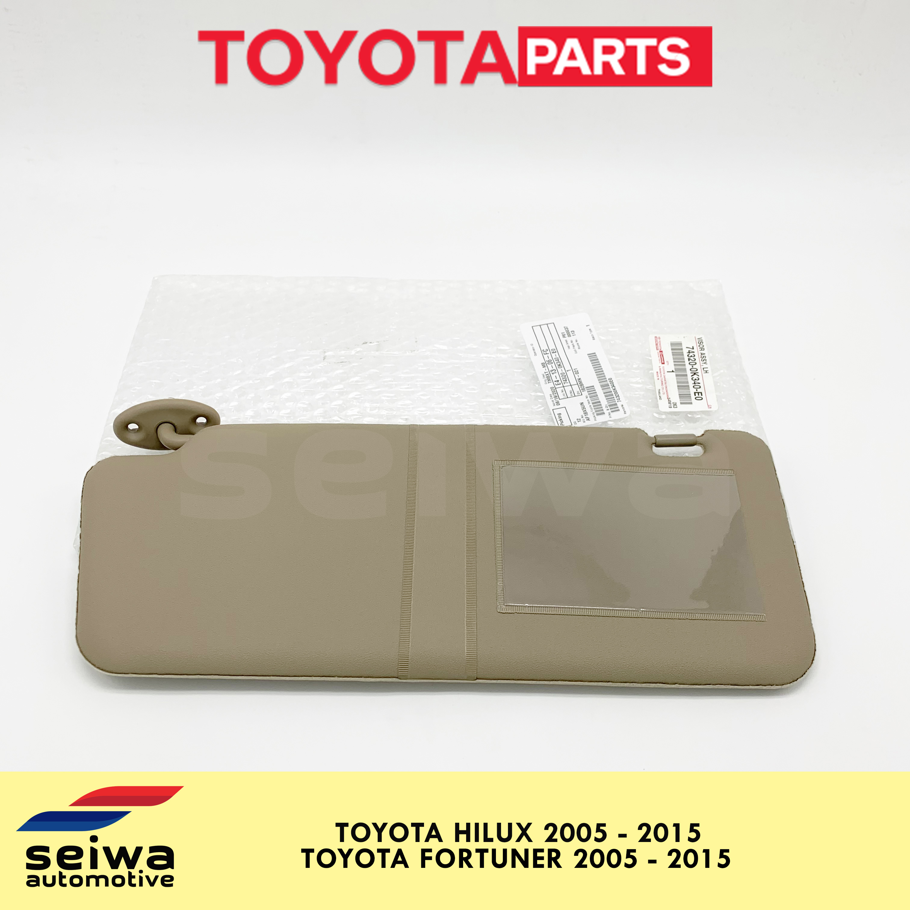 Toyota fortuner on sale sun visor