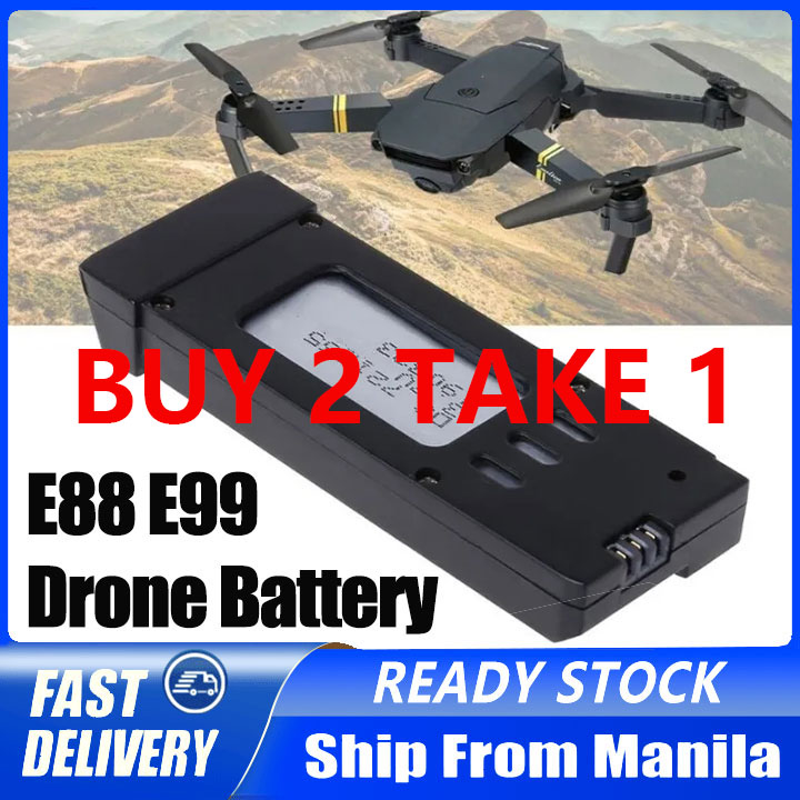 Batterie Drone E88 E99 3.7V 1800mAh Lot De 3 Batteries 3.7V 1800mAh + Hélices Pour Drones E88/E99/K3 – Compatible Multi-modèles