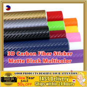 3D Carbon Fiber Sticker for Motorcycle - Waterproof Vinyl Wrap