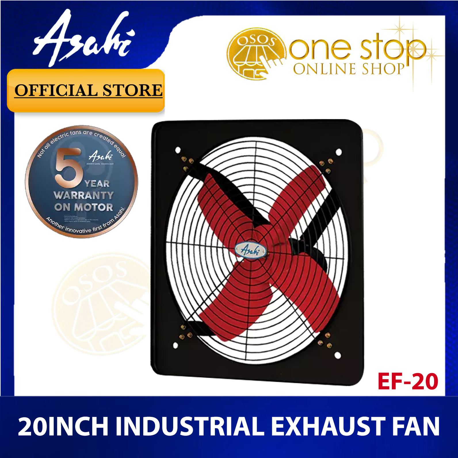 Asahi Original 20inch Industrial Exhaust Fan Asahi Electric Fan EF