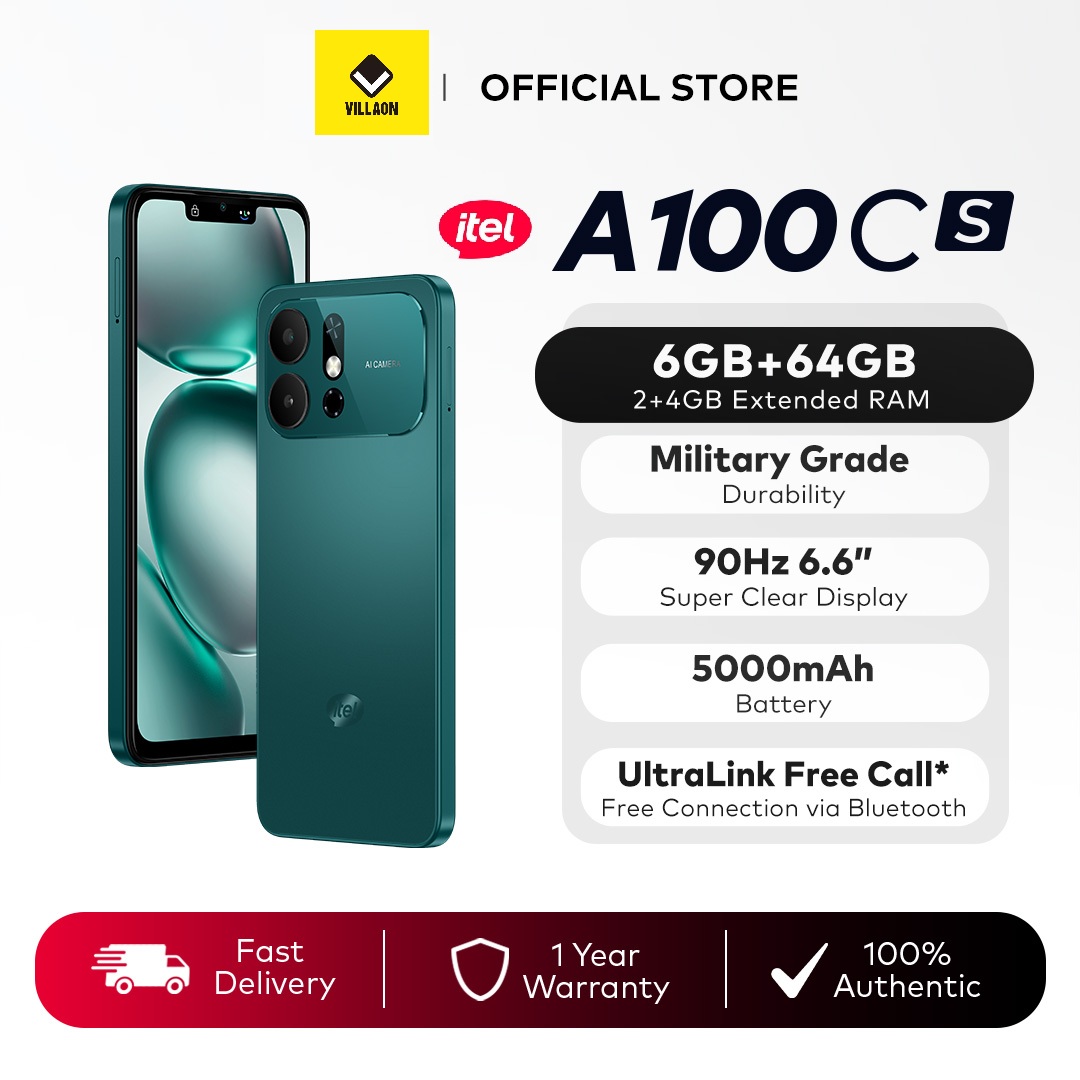 itel A100Cs (2+4GB Extended RAM) + 64GB ROM 90Hz 6.6" Display Global Version