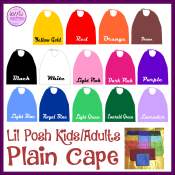 Lil Posh Kid's & Adults Plain Superhero Cape Costume