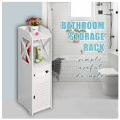 Slim Waterproof Bathroom Storage Shelf Cabinet