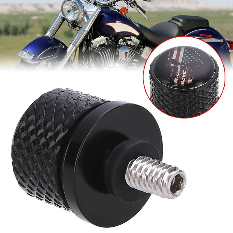 Black Billet Aluminum Stainless Steel Seat Bolt For Harley HD Sportster Touring