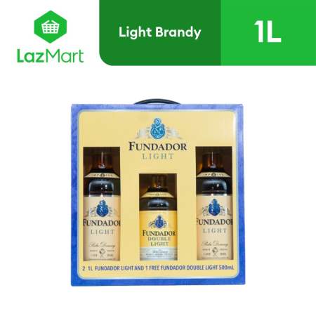 Fundador Light 1l Buy 2 Get Fundador Double Light 500ml Free