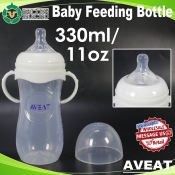 Unicorn Selected Wide Neck Baby Feeding Bottles with Handles