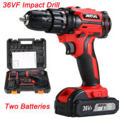 36VF Cordless Impact Drill Driver Kit with 2 Batteries