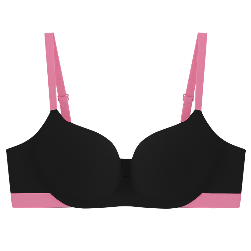 Motovita Seamless Bra Contrasting Colors Push Up Brassiere Girl Dopamine Non-wired Underwear Sexy Lingerie Anti Sagging Bra - Image 4