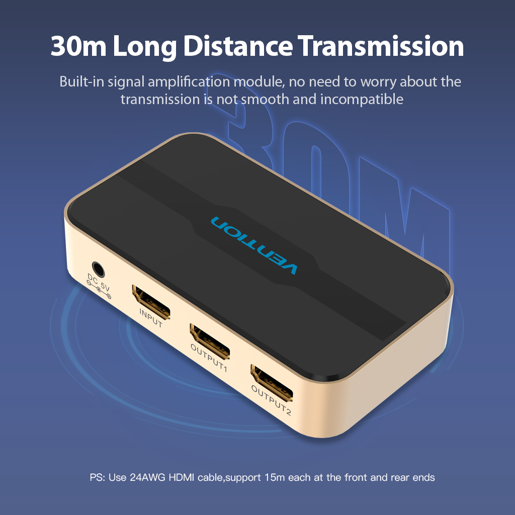 Vention ACBG0-EU/ Duplicateur HDMI Femelle - HDMI Mâle 2