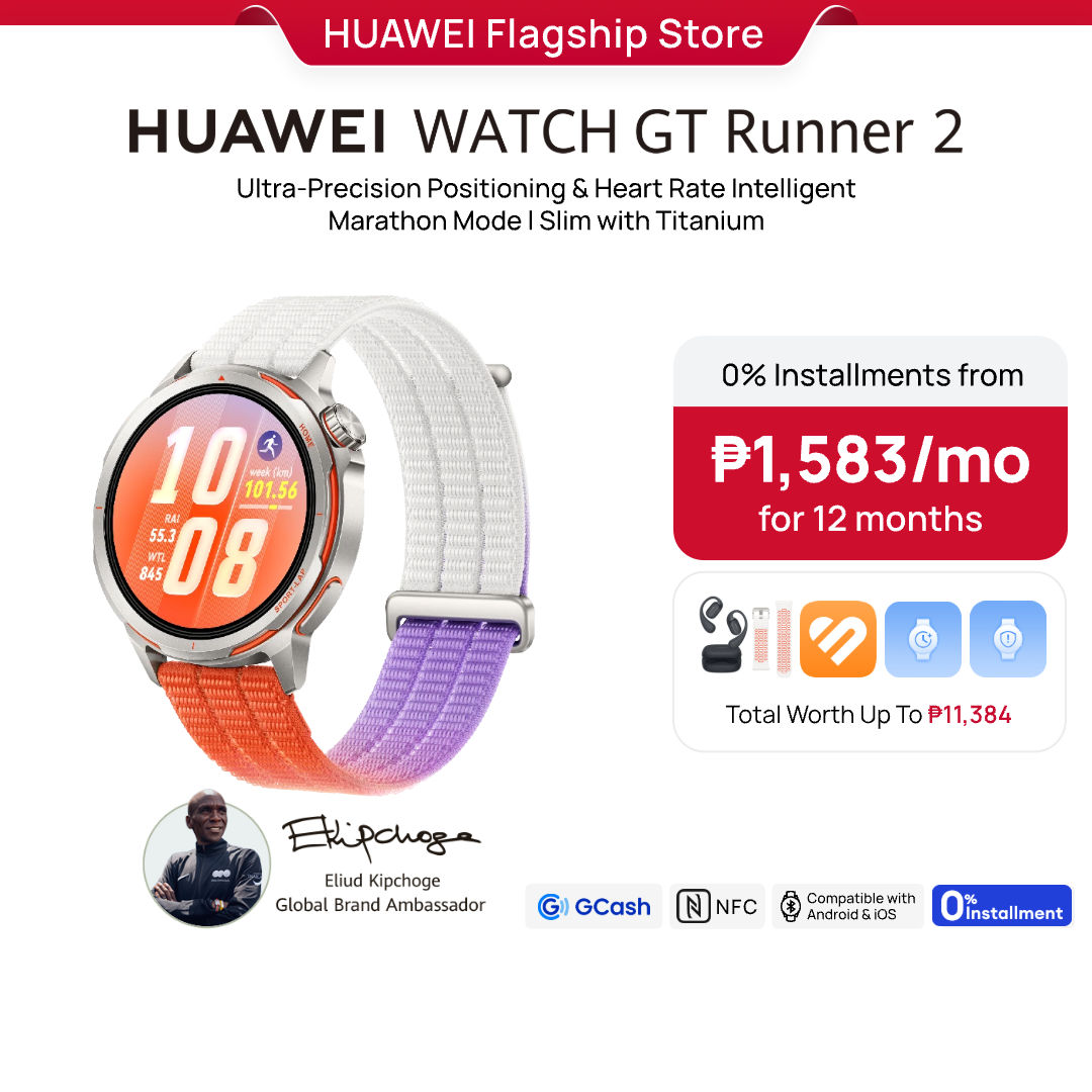 HUAWEI WATCH GT Runner 2 Smartwatch l Ultra-Precision Positioning & Heart Rate l Intelligent Marathon Mode l Titanium Strength with Feather Weight l CE-Certified ECG & Pulse Wave Arrhythmia l Up to 14 Days Battery Life - Image 4