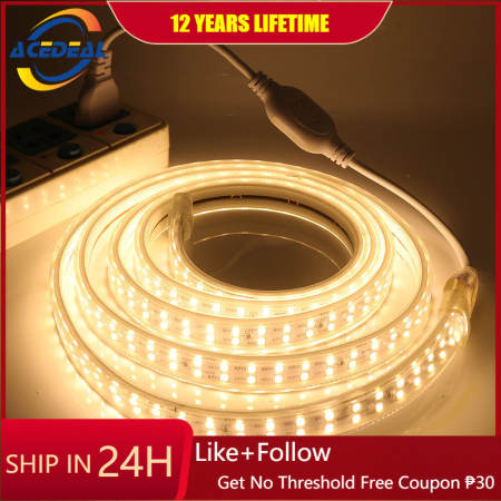 AceDeal LED Strip Double Row 2835 220V Waterproof Light