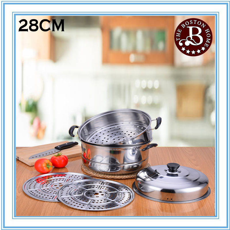 Carote Multifunctional 304 Stainless Steel Steamer Basket  16CM/18CM/20CM/24CM/28CM/30CM High Quality Steaming Rack Thickened  Household Steamer Tray