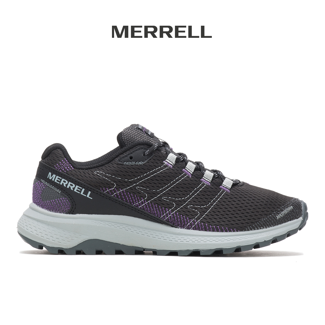 Discount on Merrell  shoes - SKU: Fly Strike-Black Womens  Trail Running Shoes