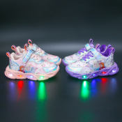 Elsa LED Princess Shoes for Kids Girls - Size 23-34