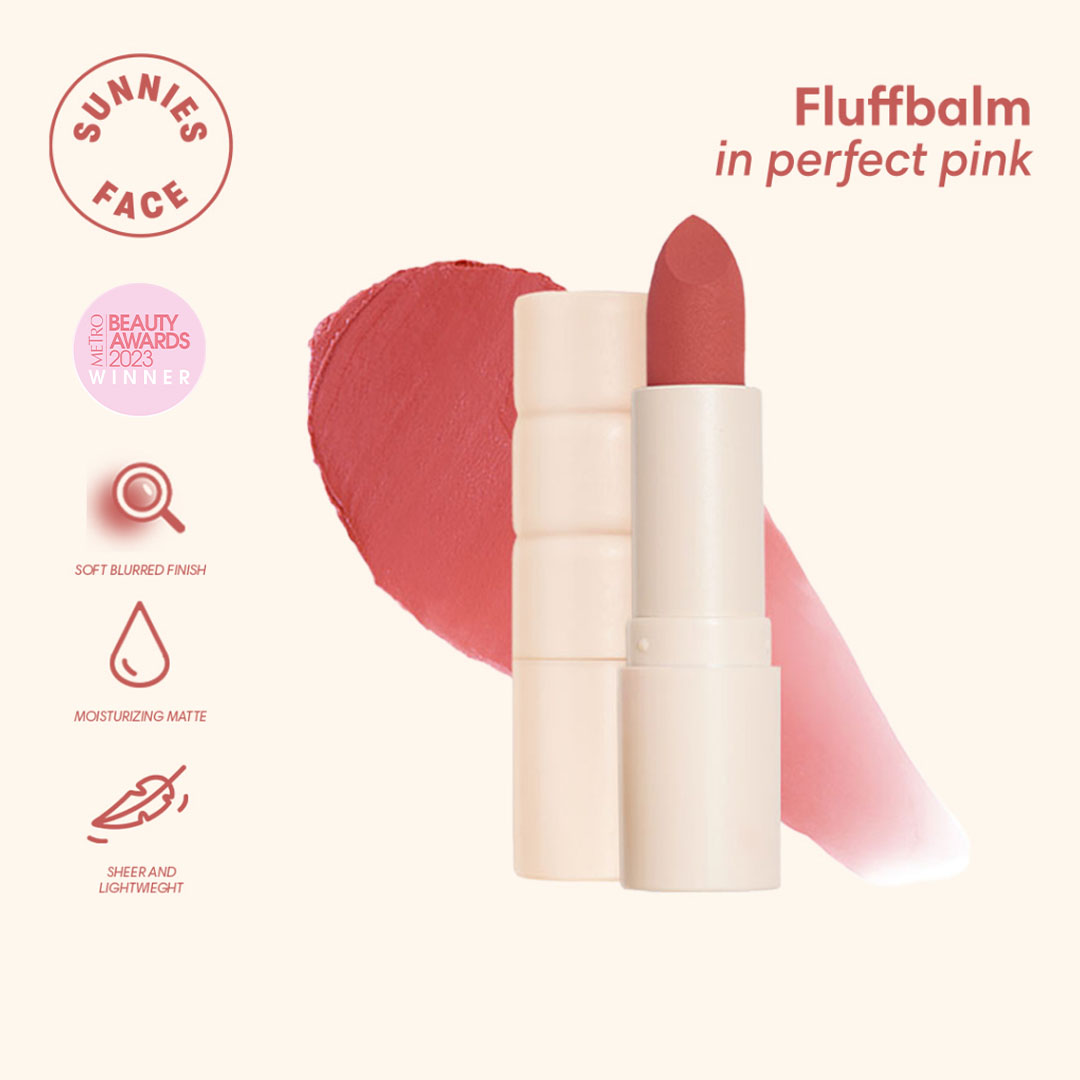 Discount on Sunnies Face  shoes - SKU: Sunnies Face Fluffbalm [Moisturizing Matte Blotted Lipstick] (Perfect Pink)