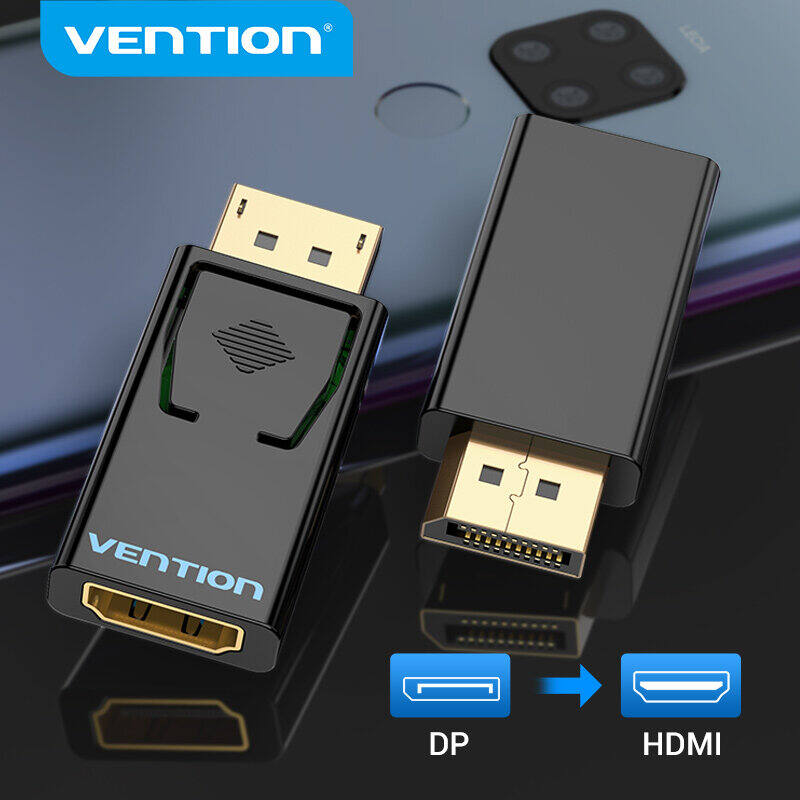 Vention Display Port to Hdmi Adapter 8K 60Hz 4K 144Hz 1080P HD Display Port Male to Hdmi Female Converter for PC Laptop Projector Monitor TV Hdmi to DisplayPort Adapter