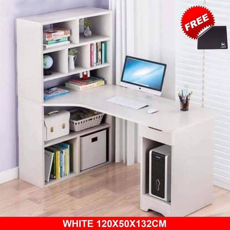 Computer Table With Cpu And Shelves A31