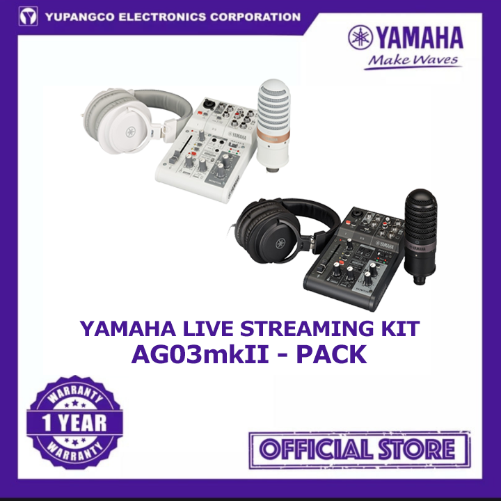 Yamaha AG03mk2 3-Channel Live Streaming Loopback Audio USB Mixer