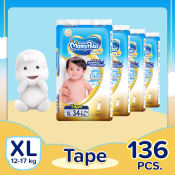 MamyPoko Extra Dry XL  - 34 pcs x 4 packs  - Tape Diaper