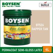 Boysen Dapper Tan Latex Paint - 4L