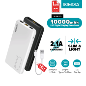 Romoss Slim 10 10000mAh Fast Charging Powerbank