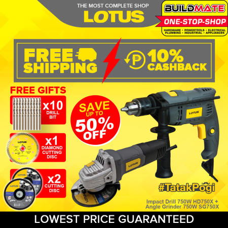 LOTUS TATAK POGI Impact Hammer Drill & Angle Grinder