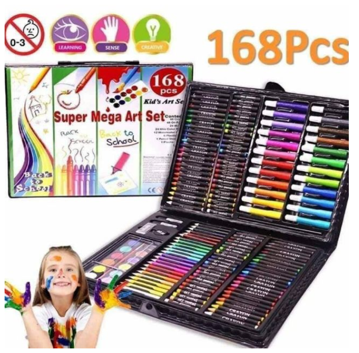 Shop GENERIC Tinweety Super Mega Art Set for Kids - 168 Pcs