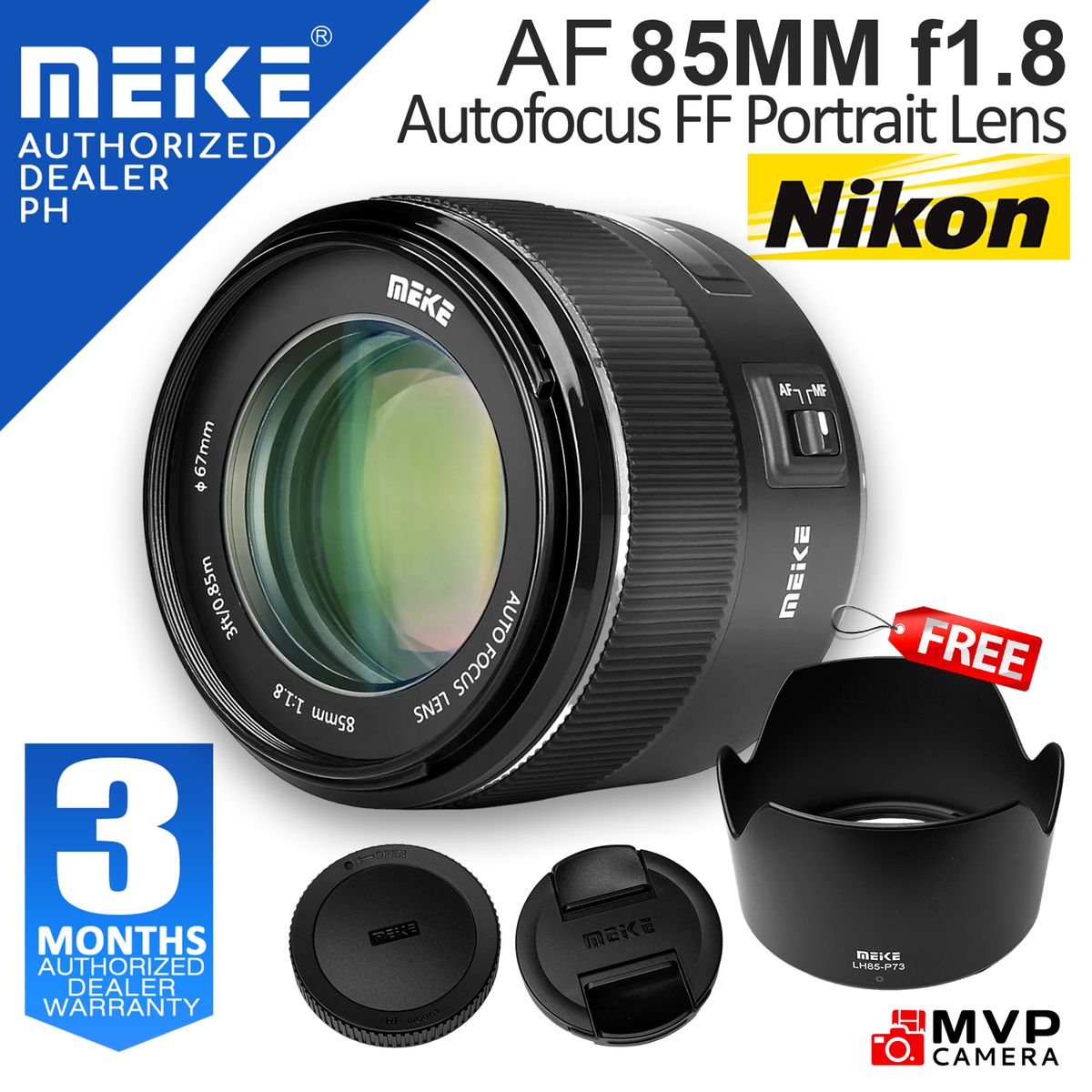 MEIKE MK-85mm AF-EF (for Canon) - レンズ(単焦点)